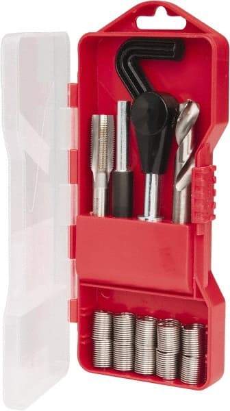 Recoil - 10 Inserts, 1/2-20, 1/2-20 UNF, Thread Repair Kit - 0.75" Insert Length - Exact Tool & Supply