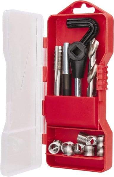 Recoil - 10 Inserts, M12x1.75, M12x1.75 Metric Coarse, Thread Repair Kit - 18mm Insert Length - Exact Tool & Supply