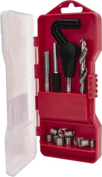 Recoil - 15 Inserts, M10x1.25, M10x1.25 Metric Fine, Thread Repair Kit - 15mm Insert Length - Exact Tool & Supply