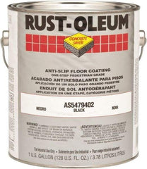 Rust-Oleum - 1 Gal Can Gloss Black Antislip Epoxy - 50 Sq Ft/Gal Coverage, <340 g/L VOC Content - Exact Tool & Supply