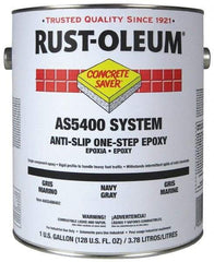 Rust-Oleum - 1 Gal Can Gloss Navy Gray Antislip Epoxy - 50 Sq Ft/Gal Coverage, <340 g/L VOC Content - Exact Tool & Supply