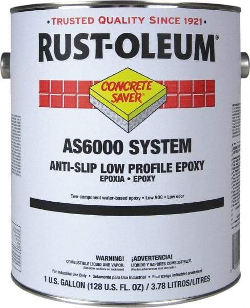 Rust-Oleum - 1 Gal Kit Gloss Navy Gray Antislip Epoxy - 80 to 100 Sq Ft/Gal Coverage, <100 g/L VOC Content - Exact Tool & Supply