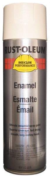 Rust-Oleum - Almond (Color), 15 oz Net Fill, Gloss, Rust Proof Enamel Spray Paint - 14 Sq Ft per Can, 20 oz Container, Use on Rust Proof Paint - Exact Tool & Supply