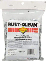 Rust-Oleum - Black/White/Gray Vinyl Floor Chips - 1 Lb Plastic Bag - Exact Tool & Supply