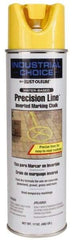 Rust-Oleum - 17 fl oz Yellow Marking Chalk - 500' to 530' Coverage at 1-1/4" Wide, Water-Based Formula - Exact Tool & Supply