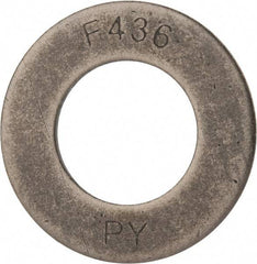 Value Collection - 1-1/2" Screw, Grade SAE 1035-1050 Steel Structural Flat Washer - 1-5/8" ID x 3" OD, Plain Finish - Exact Tool & Supply
