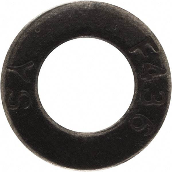 Value Collection - 5/16" Screw, Grade SAE 1035-1050 Steel Structural Flat Washer - 11/32" ID x 11/16" OD, Plain Finish - Exact Tool & Supply