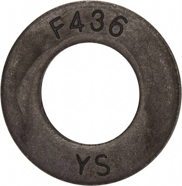 Value Collection - 7/8" Screw, Grade SAE 1035-1050 Steel Structural Flat Washer - 15/16" ID x 1-3/4" OD, Plain Finish - Exact Tool & Supply