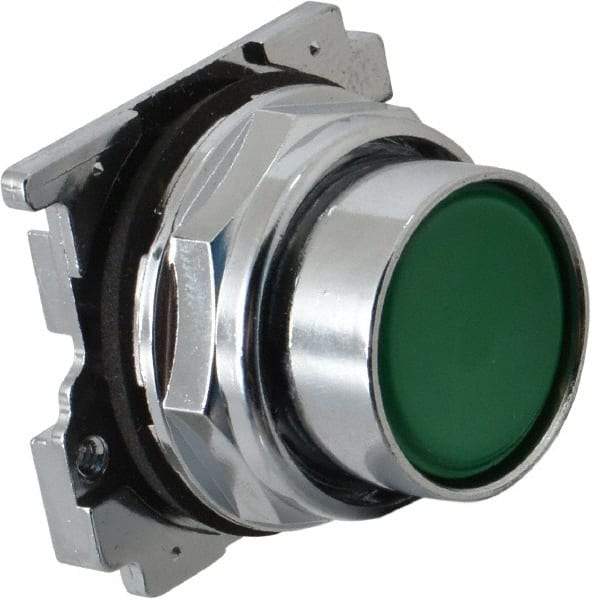 Eaton Cutler-Hammer - Flush Pushbutton Switch Operator - Green, Round Button, Nonilluminated - Exact Tool & Supply