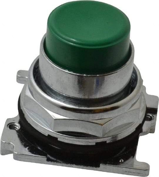 Eaton Cutler-Hammer - Extended Straight Pushbutton Switch Operator - Green, Round Button, Nonilluminated - Exact Tool & Supply