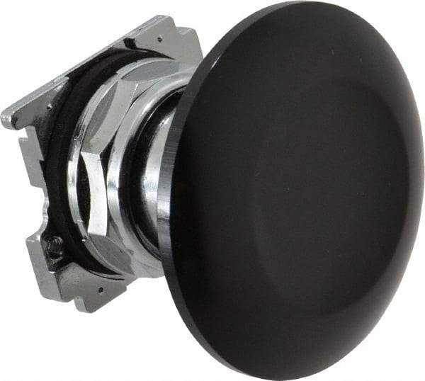 Eaton Cutler-Hammer - Extended Jumbo Mushroom Head Pushbutton Switch Operator - Black, Round Button, Nonilluminated - Exact Tool & Supply