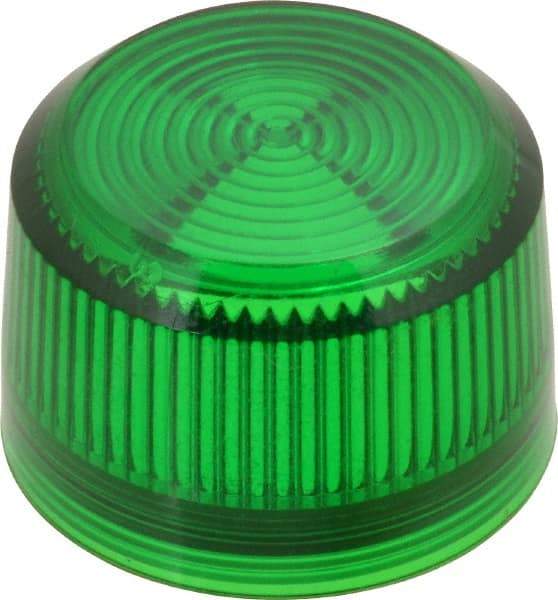Eaton Cutler-Hammer - Round Pilot and Indicator Light Lens - Green - Exact Tool & Supply