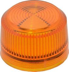 Eaton Cutler-Hammer - Round Pilot and Indicator Light Lens - Amber - Exact Tool & Supply