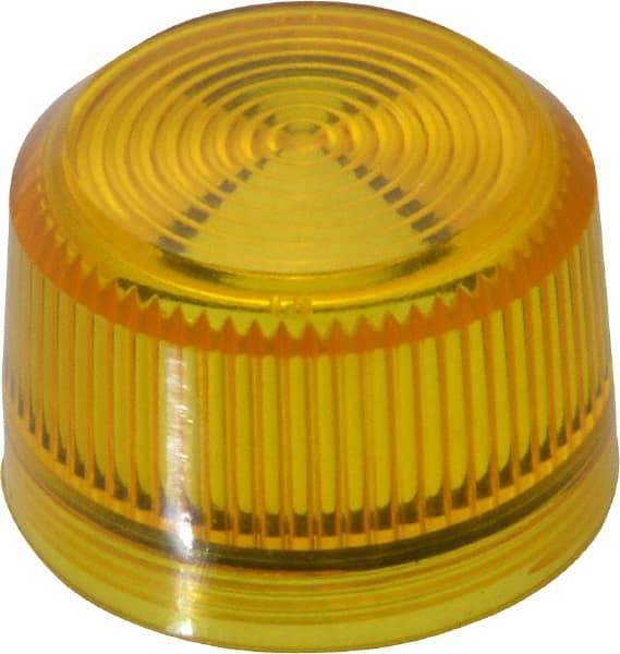 Eaton Cutler-Hammer - Round Pilot and Indicator Light Lens - Yellow - Exact Tool & Supply