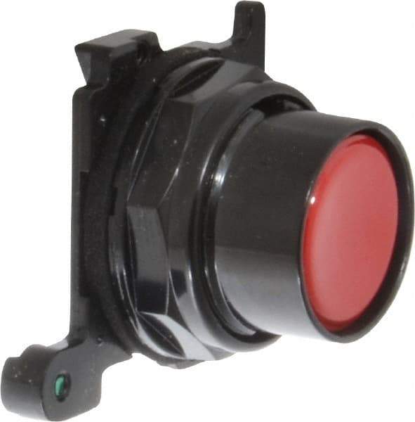 Eaton Cutler-Hammer - Flush Pushbutton Switch Operator - Red, Round Button, Nonilluminated - Exact Tool & Supply