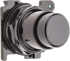 Eaton Cutler-Hammer - Extended Straight Pushbutton Switch Operator - Black, Round Button, Nonilluminated - Exact Tool & Supply