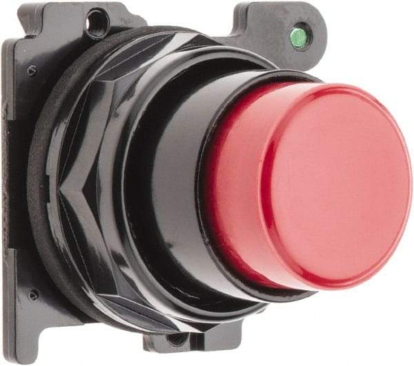 Eaton Cutler-Hammer - Extended Straight Pushbutton Switch Operator - Red, Round Button, Nonilluminated - Exact Tool & Supply