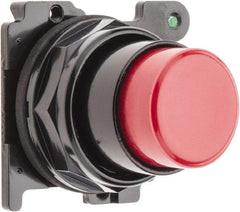Eaton Cutler-Hammer - Extended Straight Pushbutton Switch Operator - Red, Round Button, Nonilluminated - Exact Tool & Supply