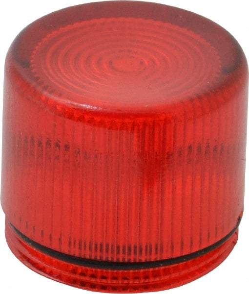 Eaton Cutler-Hammer - Round Pilot and Indicator Light Lens - Red - Exact Tool & Supply
