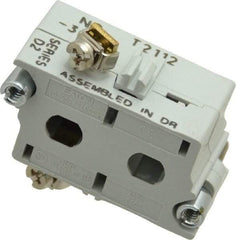 Eaton Cutler-Hammer - 0.5 Amp, Electrical Switch Contact Block - 120 VAC/VDC, Pressure Terminal, 30-1/2mm Hole, For Use with E34 Operators, Standard 10250T - Exact Tool & Supply