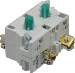 Eaton Cutler-Hammer - 2NO, 0.5 Amp, Electrical Switch Contact Block - 120 VAC/VDC, Pressure Terminal, 30-1/2mm Hole, For Use with E34 Operators, Standard 10250T - Exact Tool & Supply