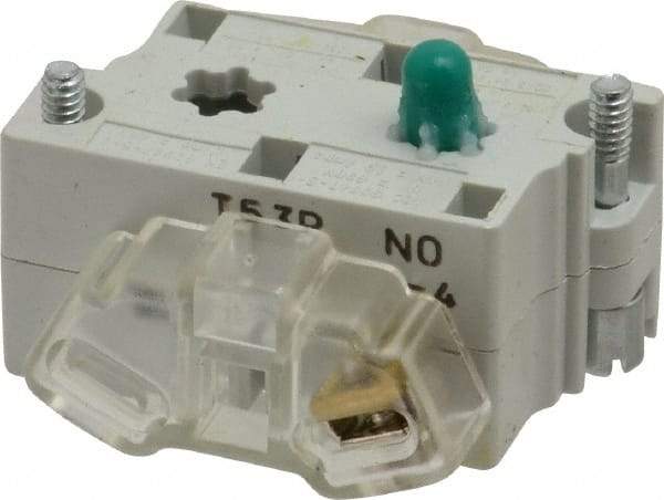 Eaton Cutler-Hammer - 0.5 Amp, Electrical Switch Contact Block - 120 VAC/VDC, Pressure Terminal, 30-1/2mm Hole, For Use with E34 Operators, Standard 10250T - Exact Tool & Supply