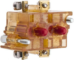 Eaton Cutler-Hammer - 2NC, 0.5 Amp, Electrical Switch Contact Block - 120 VAC/VDC, Pressure Terminal, 30-1/2mm Hole, For Use with E34 Operators, Standard 10250T - Exact Tool & Supply