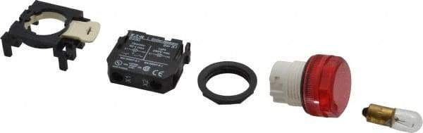 Eaton Cutler-Hammer - 24 VAC/VDC Red Lens Incandescent Indicating Light - Round Lens - Exact Tool & Supply