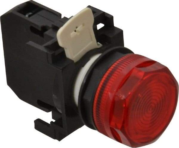 Eaton Cutler-Hammer - 120 VAC/VDC Red Lens Incandescent Indicating Light - Round Lens - Exact Tool & Supply