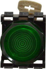 Eaton Cutler-Hammer - Round Pilot and Indicator Light Lens - Green, 25mm Lens Diameter - Exact Tool & Supply