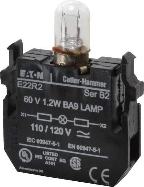Eaton Cutler-Hammer - 120 VAC/VDC Incandescent Indicating Light - Exact Tool & Supply
