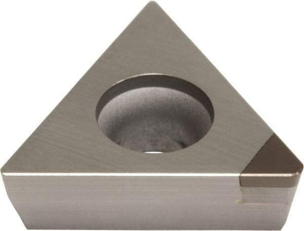 Sumitomo - TPGA221 Grade BN2000 PCBN Turning Insert - Uncoated, 60° Triangle, 1/4" Inscr Circle, 1/8" Thick, 1/64" Corner Radius - Exact Tool & Supply