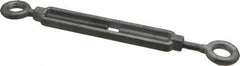 Made in USA - 1,200 Lb Load Limit, 3/8" Thread Diam, 6" Take Up, Steel Eye & Eye Turnbuckle - 11-7/8" Closed Length - Exact Tool & Supply