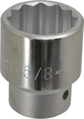 Proto - 1-5/8", 1" Drive, Standard Hand Socket - 12 Points, 3-1/4" OAL - Exact Tool & Supply
