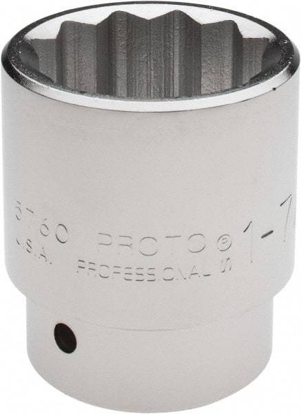 Proto - 1-7/8", 1" Drive, Standard Hand Socket - 12 Points, 3-5/16" OAL - Exact Tool & Supply