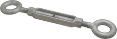 Made in USA - 7,200 (Eye) Lb Load Limit, 7/8" Thread Diam, 6" Take Up, Steel Eye & Eye Turnbuckle - 18" Closed Length - Exact Tool & Supply