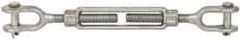 Made in USA - 5,200 Lb Load Limit, 3/4" Thread Diam, 6" Take Up, Steel Jaw & Jaw Turnbuckle - 17" Closed Length - Exact Tool & Supply