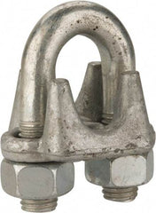 Value Collection - 7/8" Wire Rope U-Bolt Clip - Forged Steel, Galvanized - Exact Tool & Supply