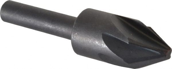 Keo - 1/2" Head Diam, 1/4" Shank Diam, 6 Flute 60° High Speed Steel Countersink - Exact Tool & Supply