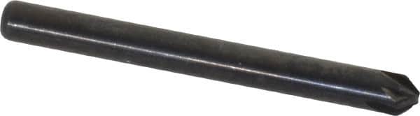 Keo - 1/8" Head Diam, 1/8" Shank Diam, 6 Flute 82° High Speed Steel Countersink - Exact Tool & Supply
