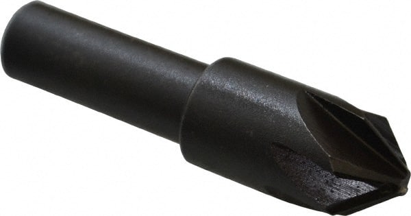 Keo - 1/2" Head Diam, 3/8" Shank Diam, 6 Flute 82° High Speed Steel Countersink - Exact Tool & Supply