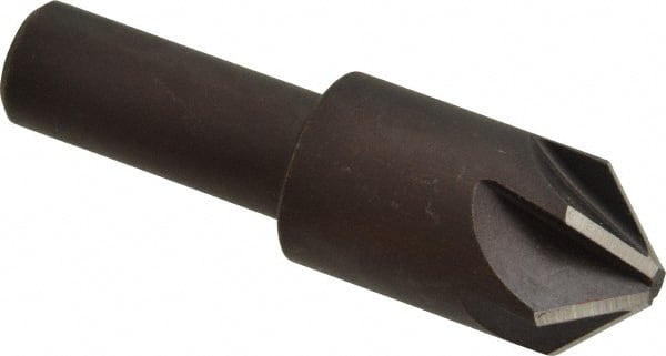 Keo - 3/4" Head Diam, 1/2" Shank Diam, 6 Flute 90° High Speed Steel Countersink - Exact Tool & Supply