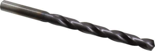 Chicago-Latrobe - Letter O 135° High Speed Steel Jobber Drill - TiAlN Finish, Right Hand Cut, Spiral Flute, Straight Shank, 4-1/2" OAL, Split Point - Exact Tool & Supply