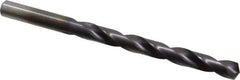 Chicago-Latrobe - Letter O 135° High Speed Steel Jobber Drill - TiAlN Finish, Right Hand Cut, Spiral Flute, Straight Shank, 4-1/2" OAL, Split Point - Exact Tool & Supply