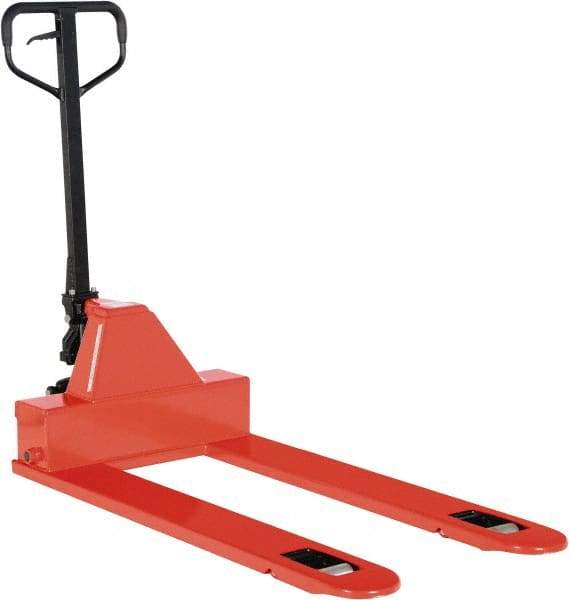 Vestil - 4,000 Lb Capacity, 6" Lift Industrial Pallet Truck - 1.88" Min Lift Height, 48" Fork Length x 7" Fork Width, 27" Overall Width - Exact Tool & Supply