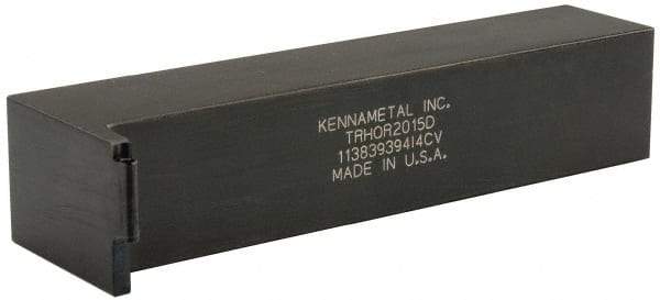 Kennametal - TRHO, Right Hand Cut, 1-1/4" Shank Height x 1-1/4" Shank Width, Neutral Rake Indexable Turning Toolholder - 6" OAL, RC..152 Insert Compatibility, Series K-Lock - Exact Tool & Supply