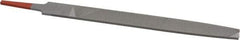 Simonds File - 8" Long, Second Cut, Flat American-Pattern File - Double Cut, Tang - Exact Tool & Supply