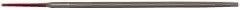 Simonds File - 6" Long, Second Cut, Round American-Pattern File - Double Cut, Tang - Exact Tool & Supply
