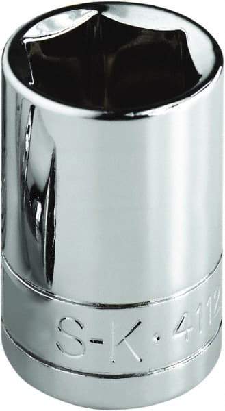 SK - 1-5/16", 1/2" Drive, Standard Hand Socket - 6 Points, Steel, Chrome Finish - Exact Tool & Supply