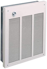 Marley - 120 Volt, 1,500 Watt, 12.5 Amps, 100 CFM, 5,120 Max BTU, High Capacity Wall Heater - 14-5/8 Wide x 3-7/8 Deep x 18-1/4 High - Exact Tool & Supply